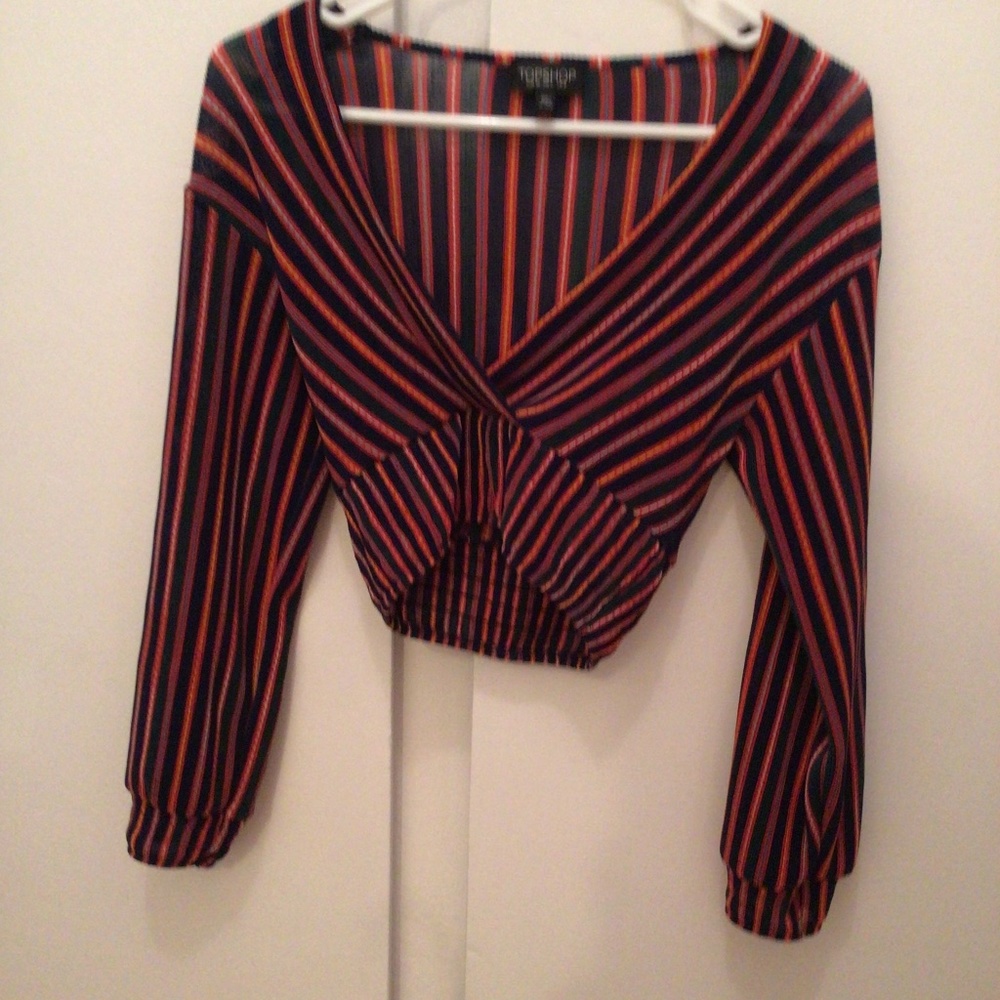 Topshop Striped Blouse